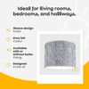 MiniSun | Small Modern Grey Felt Weave Design Drum Light
