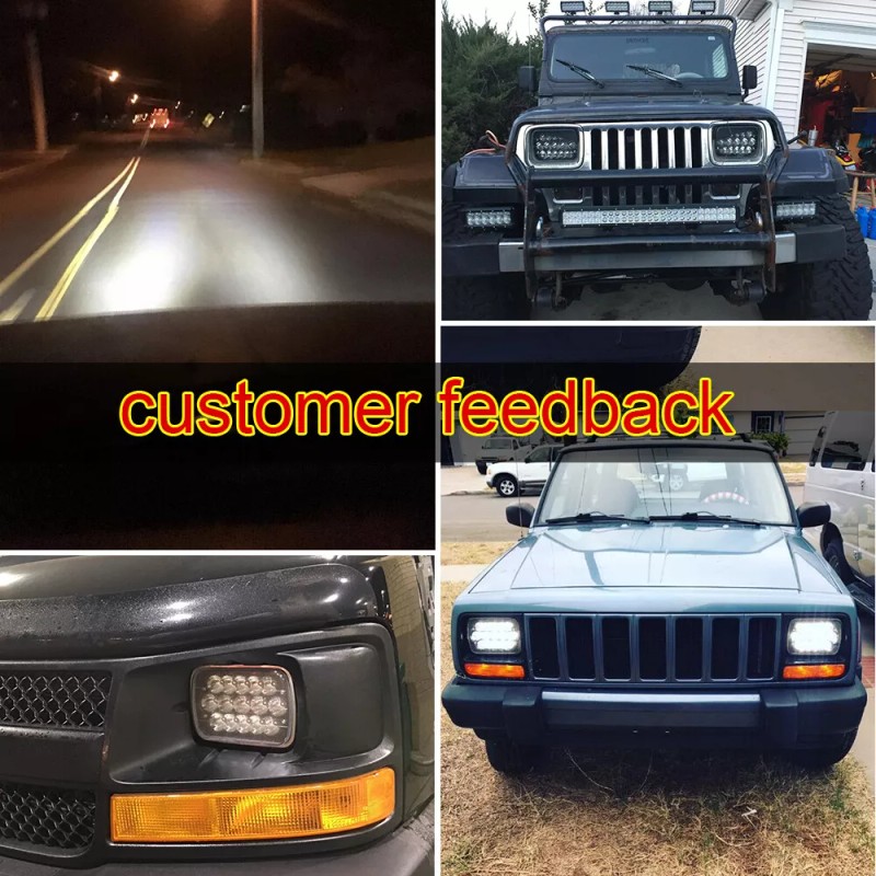 splledlight Fit 82-93 Chevy S10 Blazer GMC S15 7X6 Projector