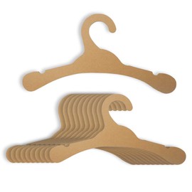 Cardboard Hangers, Environmentally Friendly Cardboard Hangers Baby, 32 Pieces of Baby Hangers, Durable, Wooden Baby Hangers Suitable for Baby Clothes Drying Storage