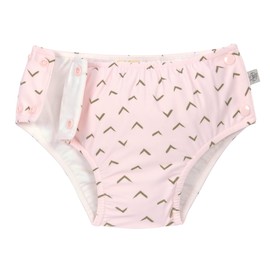 Lässig Swimming Nappy with Press Studs Jags Light Pink 74/80