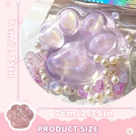 2Pcs Taba Squishy, Cat Paw Squishy, Taba Squishy Paw, Funny Novelty Cute Animals Stress Relieving Fidget Toy for Boys Girls Birthday Party Gifts, Anxiety&Relaxation for Adults Kids Teenage