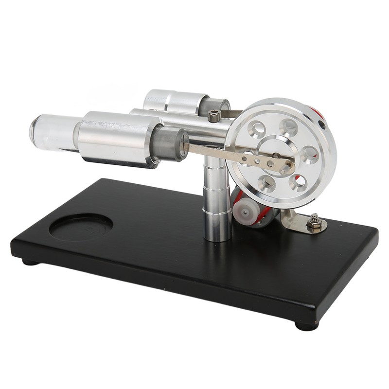 Hot Air Stirling Engine Easy Operation Low Noise Stable Wooden