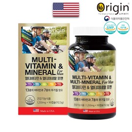 origin [Origin] Multivitamin & Mineral for Men 1250mg x 90 capsules, 3 months’ supply (multiple discounts) / [오리진] 멀티비타민 앤 미네랄 포맨 1250mg x 90캡슐 3개월분 (복수할인)