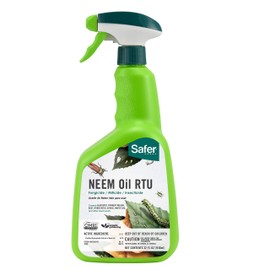 Safer Brand 5180-6 Ready-to-Use Insect Killing, Fungicide and Miticide Neem Oil Spray - 6 Pack