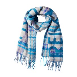 Cecil Women's Jacquard Scarf, Celestial Aqua Blue
