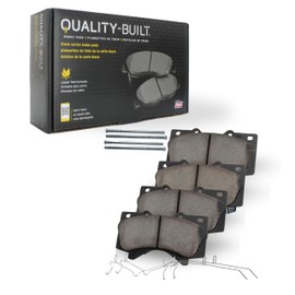 QUALITY-BUILT Black Series Ceramic Front Brake Pads (1003-0869C) Compatible with Chrysler Cirrus 2007-2001, Sebring 2006-2001, Dodge Stratus 2006-2001