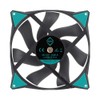 IceGALE 140mm PWM Ball Bearing High Performance Case Fan Black