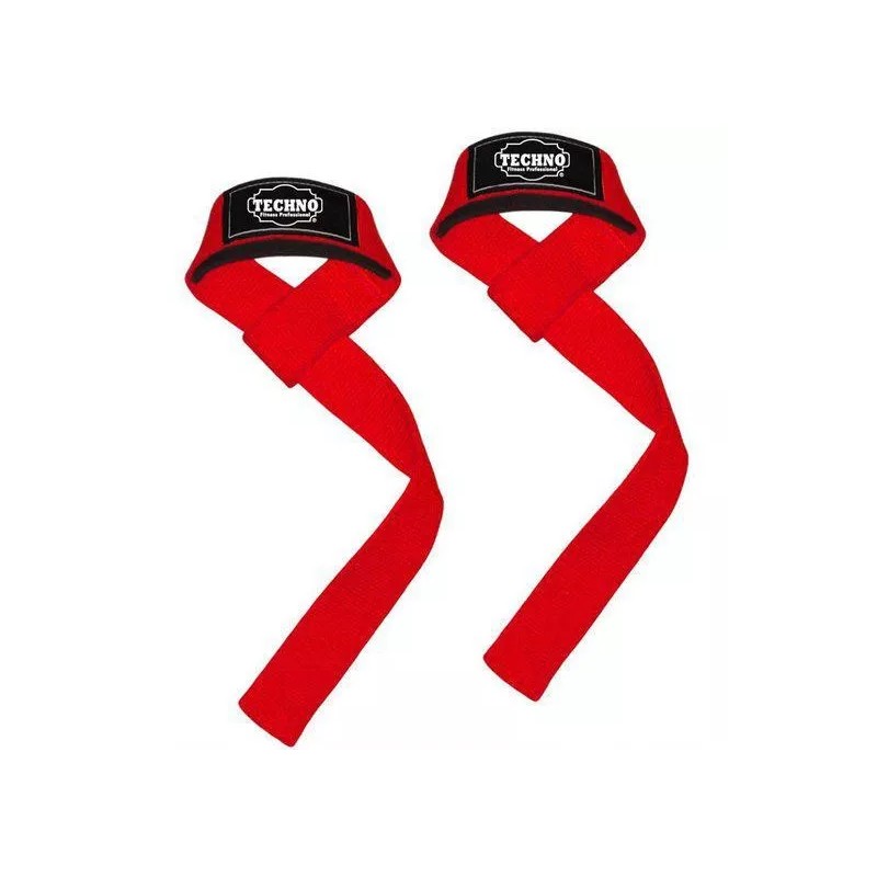 Techno Cintas Para Pesas + Rodilleras Gym Pesas Crossfit Promoción