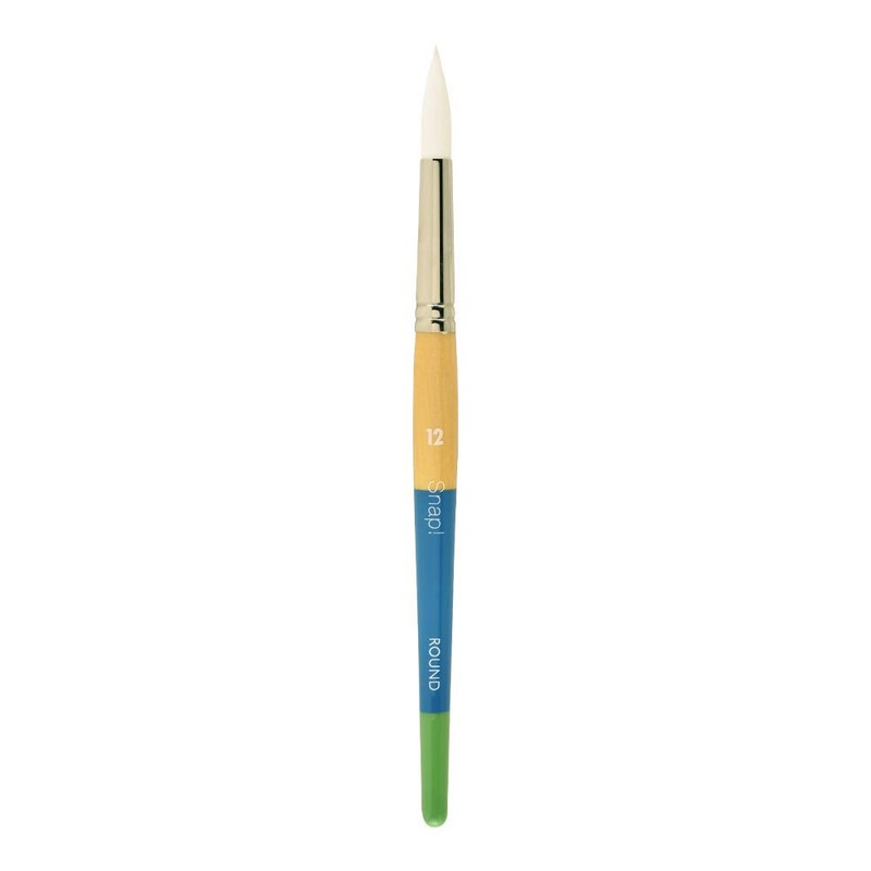 Princeton SNAP BRUSH WHITE TAKLON ROUND 12