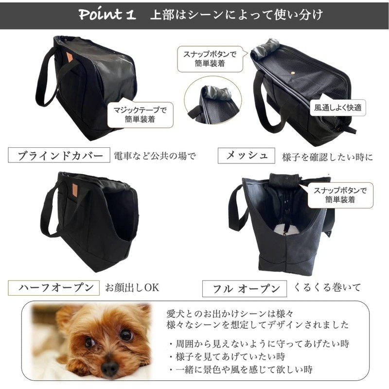 SHAKA LABO Dog Carry Bag, For Pets, Tote, For Small