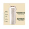 Travel Portable Wheat Straw Personal Fitness Protein Shaker Bottle