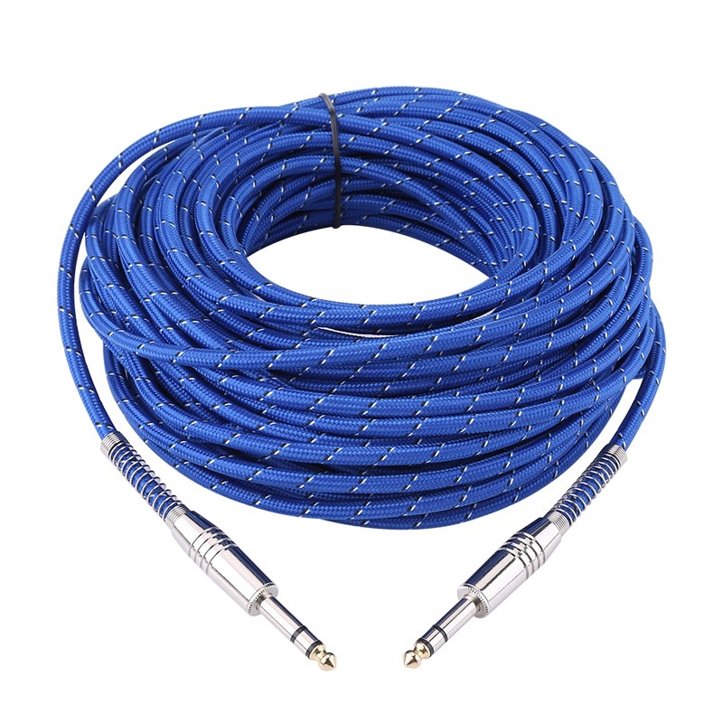 6.35mm Stereo Male To Male Audio Cable For Electric Guitar