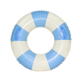 Large Swim Ring with Handles for Kids Adults,35 Inch Classic Striped Pool Inner Tubes,Inflatable Pool Floats,Float Naked,Pool Floaties Adult Size for Summer Pool Party Beach,Blue
