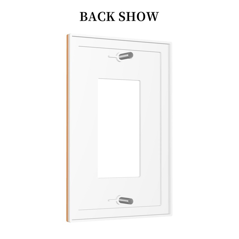 Bright/Light Orange 1 Gang Decorator Light Switch Cover Single GFCI/Rocker