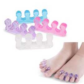 woojfcang 8 Pcs Toe Stretcher Gel Toe Separator Finger Divider Spacer for Men Women Nail Pedicure Manicure Polishing,Toes Relaxing Bunion Relief,Toe Separators Pedicure for Nail Varnish,Nail Art Tool