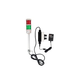 ANDONT 2 Stack Super Bright LED Andon Tower Lights, Off-ON,16 ft Extension Cord, 6 ft Industrial Adapter, Plug Play Ready