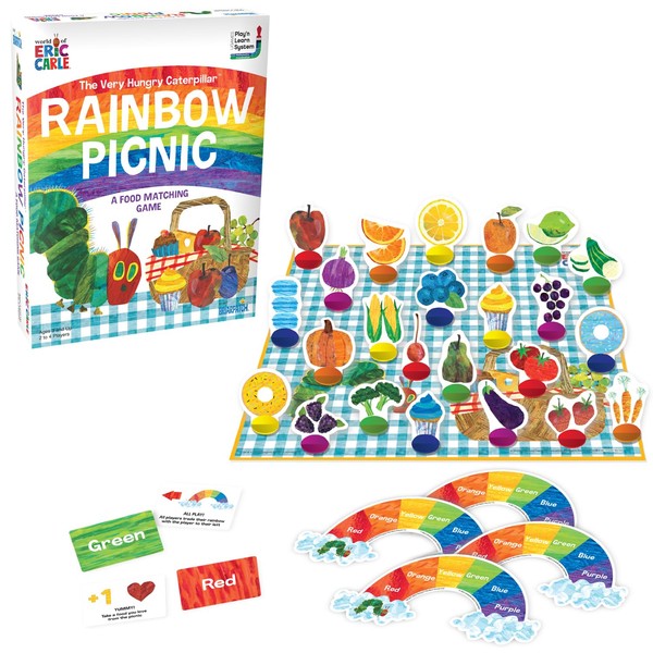 Briarpatch | The Very Hungry Caterpillar Rainbow Picnic Game, Ages 3+