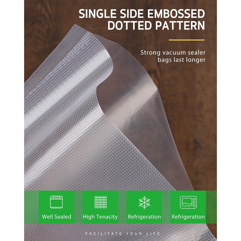 Syntus Vacuum Sealer Bags, 4 Pack 2 Roll 11" x