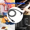 YARCHONN 3.5mm to MIDI Din 5Pin Male Cable 90 Degree