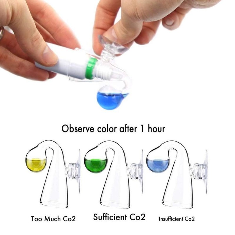 Lssapr Glass Drop Checker Kit with 15ml Co2 Checker Solution