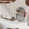 Pack of 2 Soap Box Travel Leak-Proof Waterproof Plastic Soap