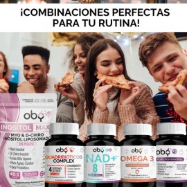 Enzimas Digestivas  Probioticos  Prebioticos  Postbioticos  Quadribioticos Complex 4 En 1 Vegano Suplemento Alimenticio Premium  Oby Vitaminas Mujer  