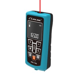 165 FT Range EAGLINE EGL165 Laser Distance Measure (Lake Green) - Ideal Laser Measurement Tool with Bonus: Protective Cover & Carpenter Pencil for Area, Volume and Height Measures