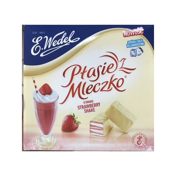 WEDEL Ptasie Mleczko o smaku Strawberry Shake 380 g