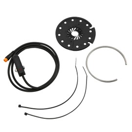 Pedal Assist Sensor, ABS 12 Magnets Pedal Assist Sensor with Waterproof Plug, Electric Bike Conversion Kit for 12V to 72V Voltage