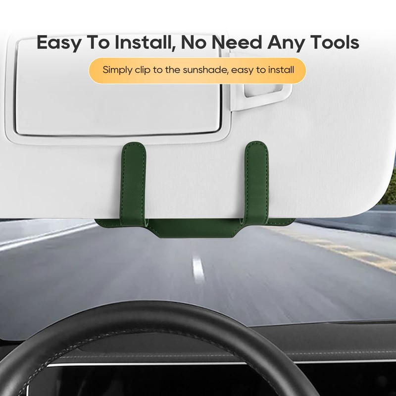 LFOTPP Sun Visor Glasses Holder for All Car Models, Car