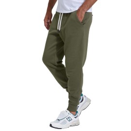 True Classic Joggers for Men – Premium Mens Joggers - Sweatpants with Pockets, Soft Fleece, for Gym, Workouts & Lounging – Men’s Sweat Pants, Military Green, M