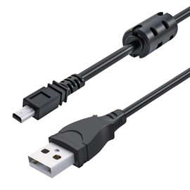 Toxaoii Camera Data Cable Compatible with Panasonic Lumix DMC-TZ18, DMC-TZ25, DMC-TZ31, DMC-TZ35, DMC-TZ36, DMC-TZ41, DMC-TZ56, DMC-TZ57, DMC-TZ58, DMC-TZ60, DMC-TZ61, DMC-TZ70, DMC-TZ71 (150cm)