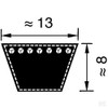 Optibelt A 20 VB S = C Plus A /