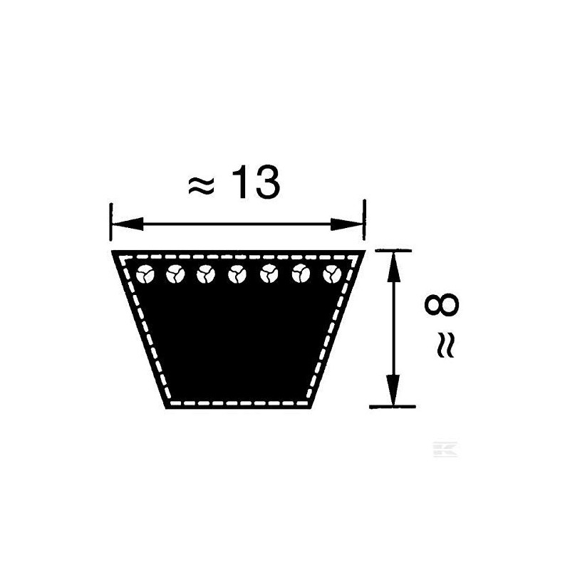 Optibelt A 20 VB S = C Plus A /