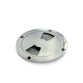 4“ Boat Deck Plate by Salty Reef Marine Hardware Made from Heavy Duty 316 Marine Grade Stainless Steel