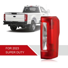 AutoZest Halogena Tail Lights Compatible with F250 F350 Super Duty 2023 2024 2025 Type Rear Light Accessories Rear Brake Lamp Signal Assembly PC3Z13404D(23-25 w/o Blind Spot Right Passenger Side)