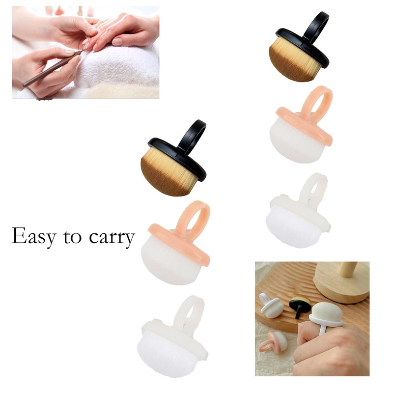 6 PCS Fingernail Dust Brushes, Nail Scrubbers Featuring Soft Bristles
