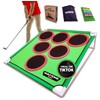 Golf Pong – Backyard Golf Game with 16 Chipping Velcro