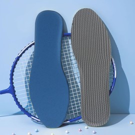 GRIAEDIT 2 Pairs Shock-Absorbing Sports Insoles, Soft & Elastic Sneaker Inserts for Men & Women, Comfortable Shoe Pad Replacements for Running, Walking & Work（Mens12/Womens14)