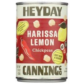 Heyday Canning Co. Harissa Lemon Chickpeas 15 oz (Pack Of 12)