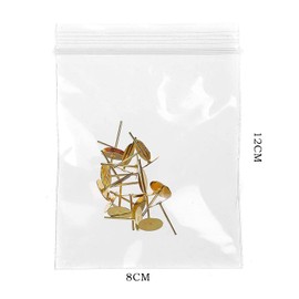 Cinece Small Bags, Plastic Bags, Small Bags, Mini, Transparent, Thick, Clear, Small (3.1 x 4.7 inches (8 x 12 cm), 100 Pcs)