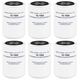 6Pcs 18-7866 Fuel Filter Fuel Water Separating Filter Compatible with Yamaha MAR-FUELF-IL-TR & MAR-10MEL-00-00, for Mallory 9-37807,for Sierra Marine 18-7866