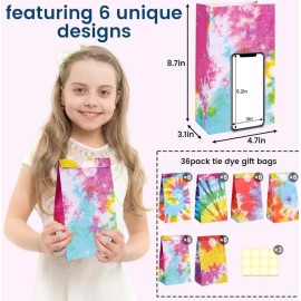 Unbranded 36PCS Tie Dye Gift Bags, Camouflage Treat Bags Gift Bags Goodie Bags for Kids...