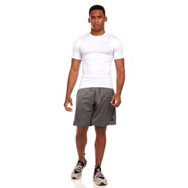 Russell Athletic Men's Compression Short Sleeve Top, White, X-Large