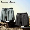 Men's 2-in-1 Dual Layer Swim Shorts Men's Swim Shorts Black 3XL