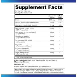 LEVOIT DHT Blocker Hair Growth Supplement – Saw Palmetto & Hair Vitamins, 1 Pack