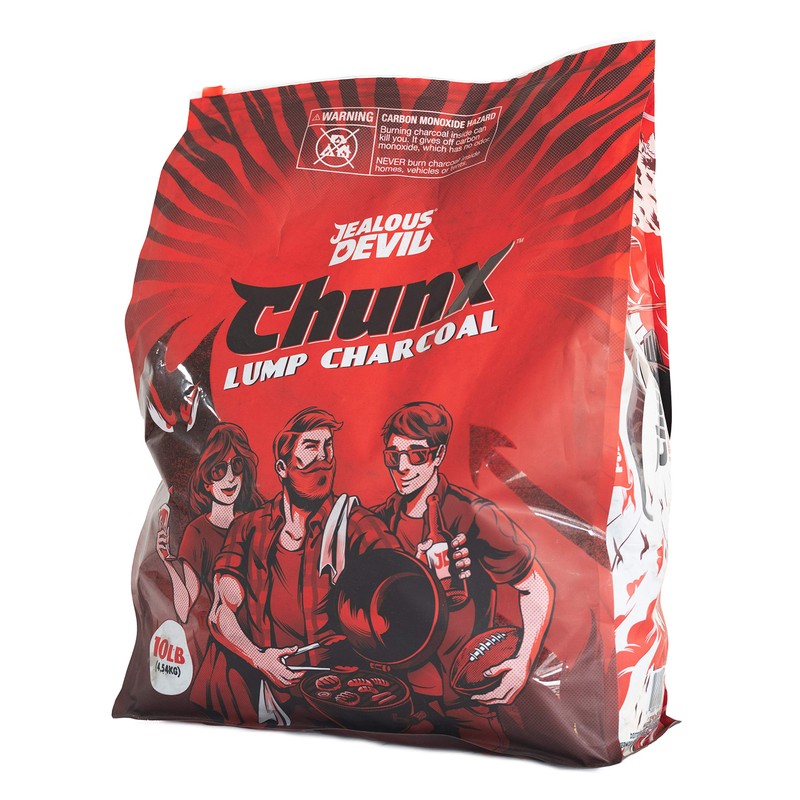 Jealous Devil All Natural Hardwood Lump Charcoal (1-10lbs Bag)