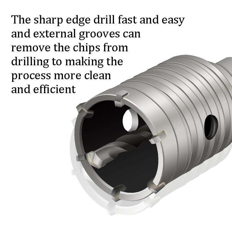 WUWEOT 2 Set 2 1/2 Inch Concrete Hole Saw with
