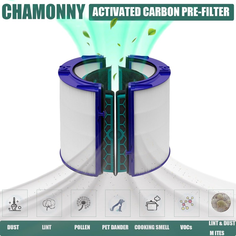 CHAMONNY TP04 Replacement Filter, Compatible with Dyson HP04 TP04 DP04