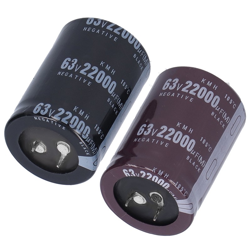 Electrolytic Capacitor 22000μF Aluminum Energy Storage Components 105℃ 35x50mm 63V